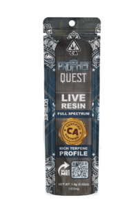 Prophet Quest live resin vape package in silver